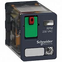 Реле 2CO светодиод 24В переменного тока | код. RPM22B7 | Schneider Electric